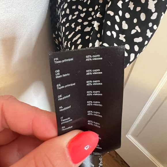 MAJE • COSINI PRINTED TIE NECK TOP • NWT - Picture 10 of 10